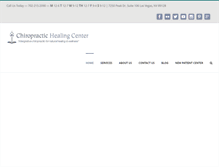 Tablet Screenshot of chirohealing.com